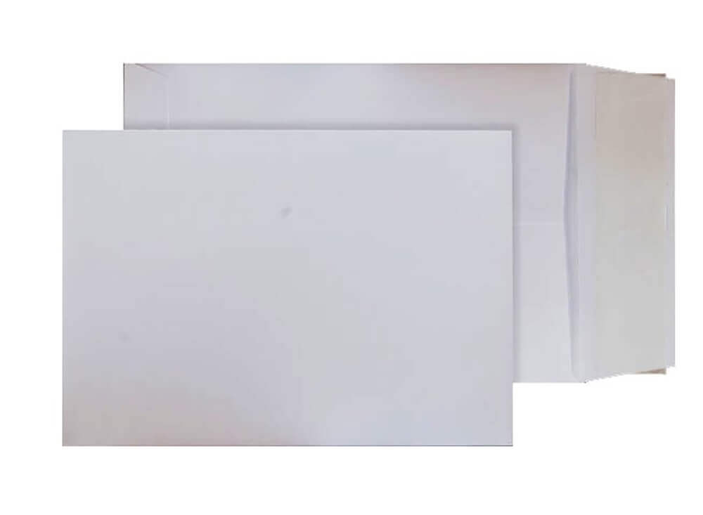 Blake Optima Ultra White Card Peel&Seal Card Pocket 324x229mm 210gsm Pack 125 Code OP750