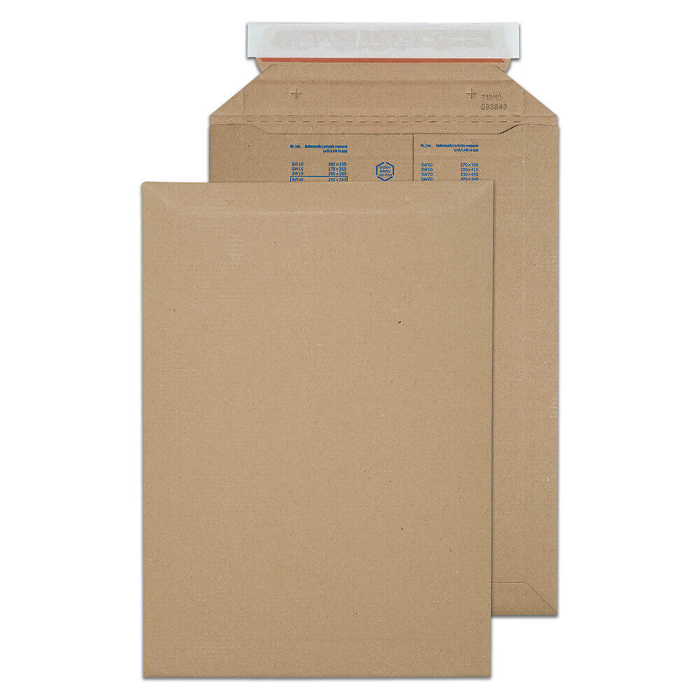 Blake VITA Kraft Peel&Seal Corrugated Mailer 353x250mm 300gsm Pack 100 Code PCE40