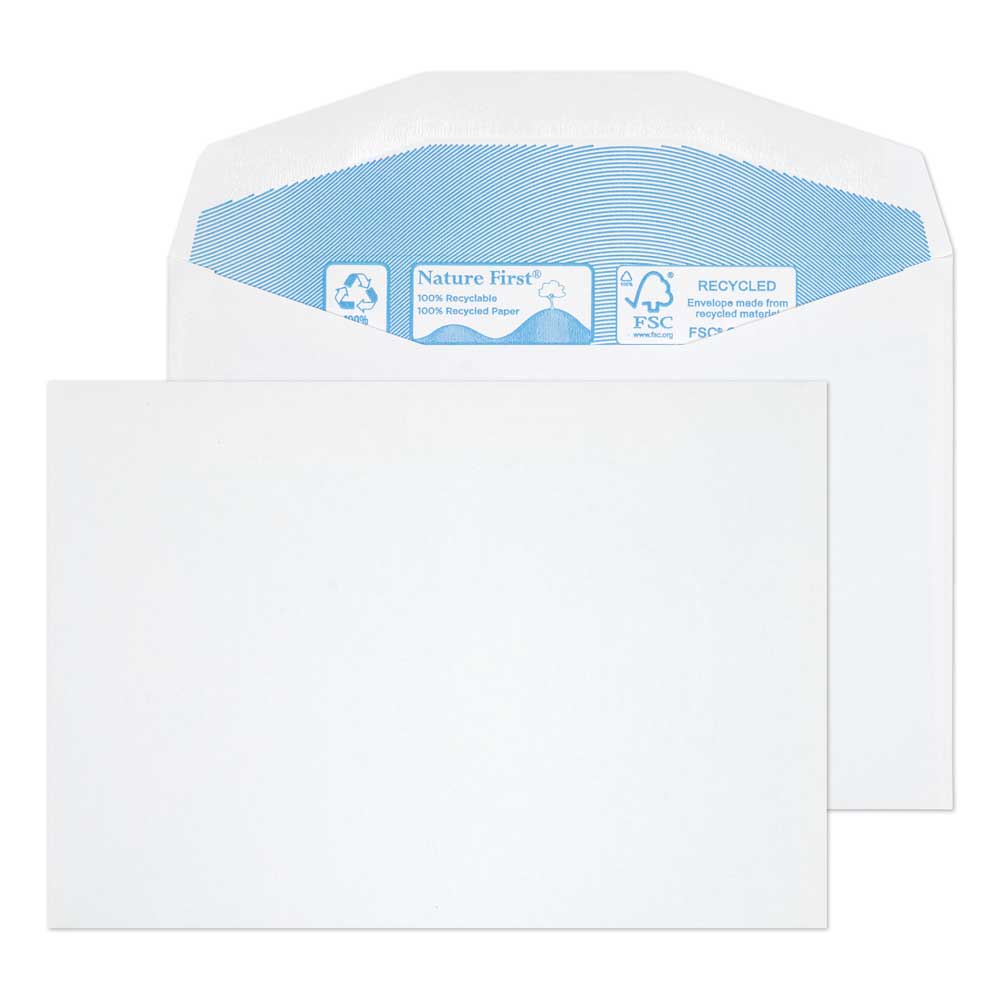 Blake Environmental White Gummed Mailer 114x162mm 90gsm Pack 1000 Code RN005