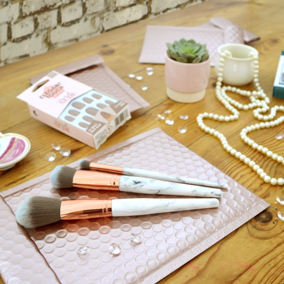 Blake Packaging Rose Gold Peel&Seal Metallic Gloss Bubble 165x165mm 70Mu Pack 100 Code MBRG165