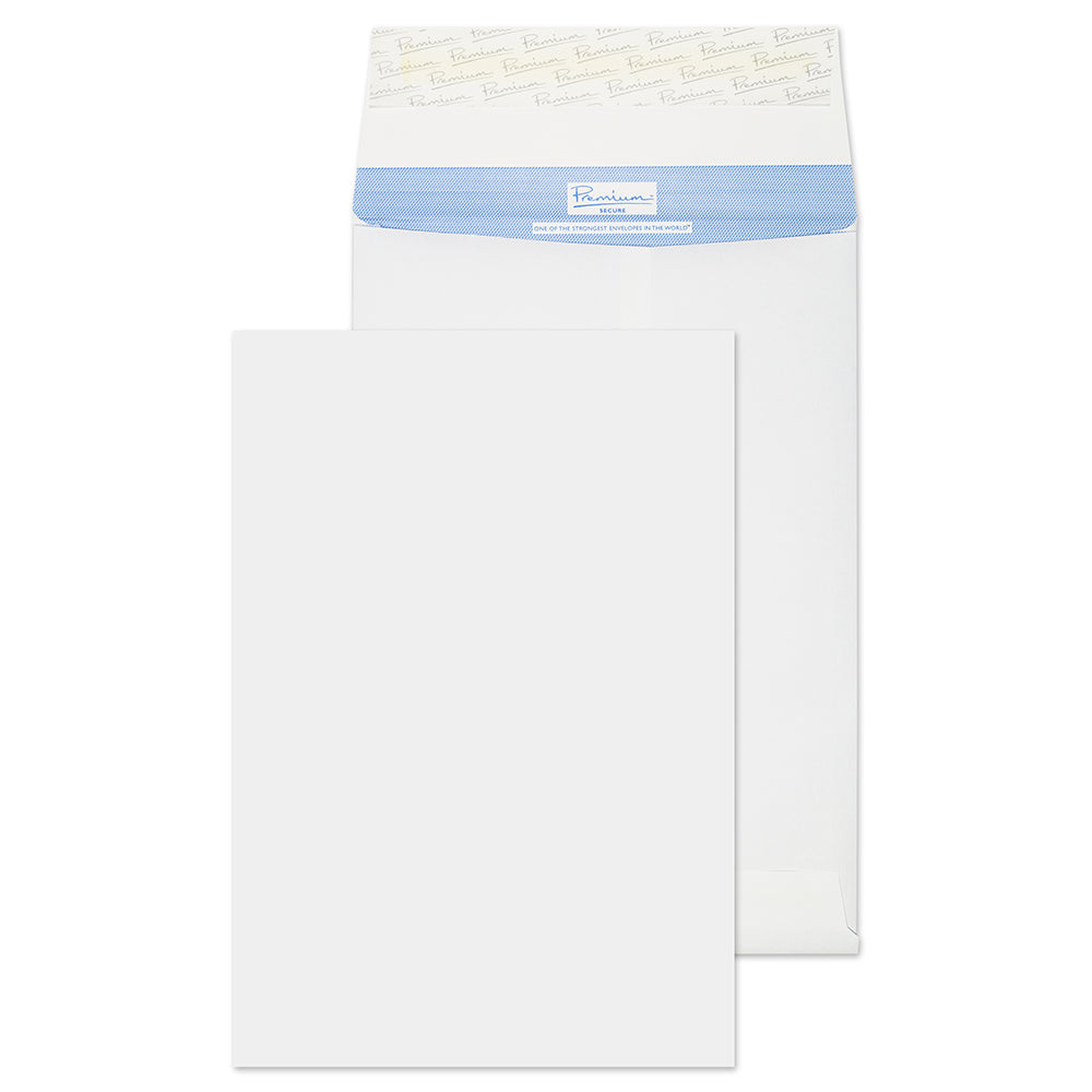 Blake Secure White Peel&Seal Tear Resistant Gusset 381x254mm 125gsm Pack 100 Code TR13301