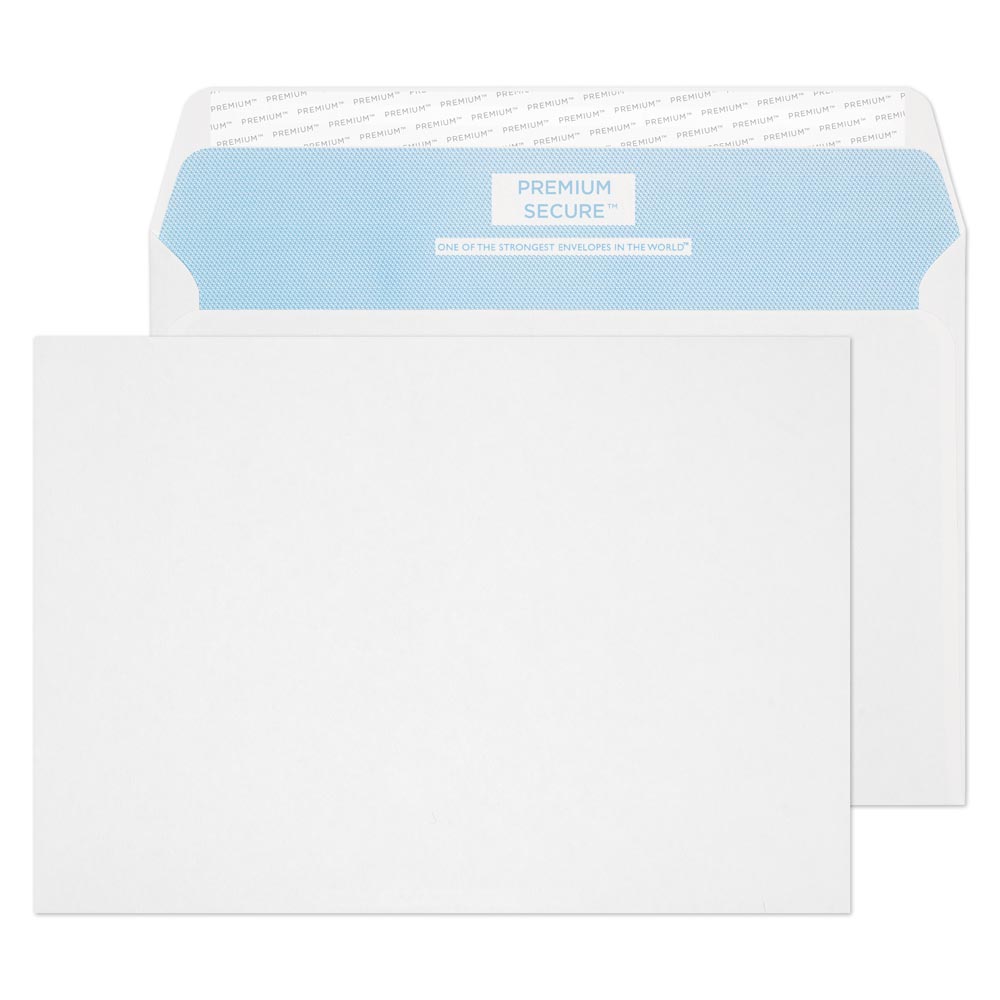 Blake Secure White Peel&Seal Tear Resistant Gusset 162x229mm 125gsm Pack 250 Code TR67701