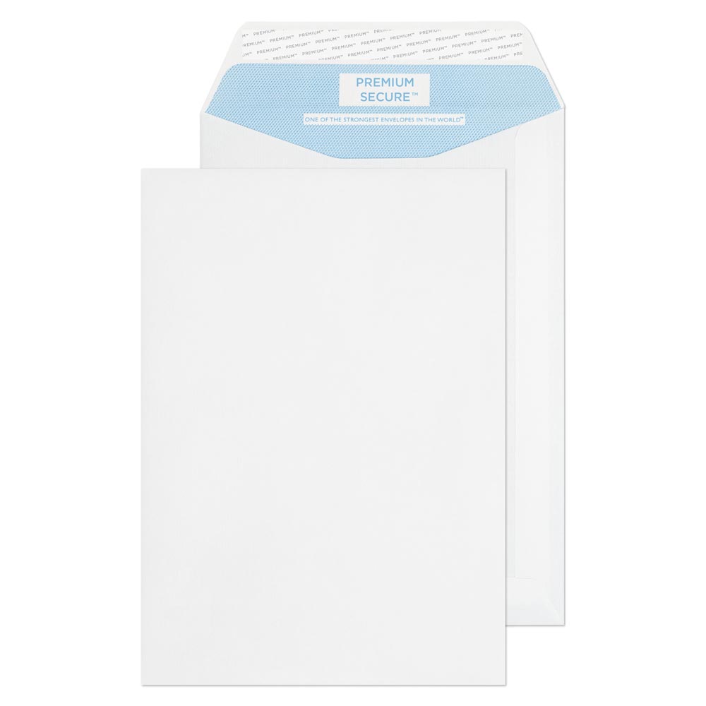 Blake Secure White Peel&Seal Tear Resistant Pocket 229x162mm 125gsm Pack 125 Code TR77701