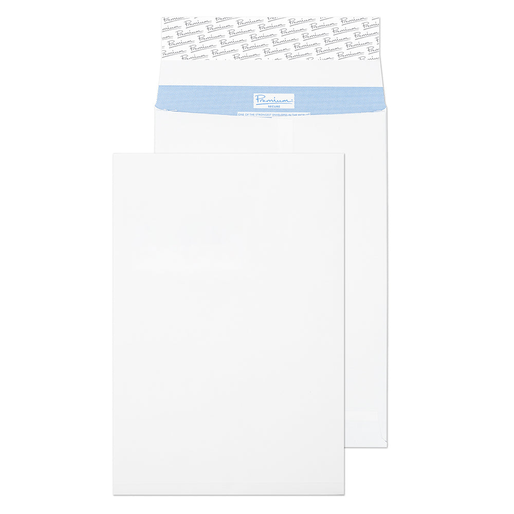 Blake Secure White Peel&Seal Tear Resistant Gusset 324x229mm 125gsm Pack 20 Code TR9902