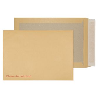 Board Back Pocket Peel and Seal Manilla C4 324x229 120gsm Pk120